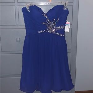 Formal Blue strapless dress